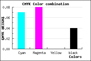 #E3E0F4 color CMYK mixer