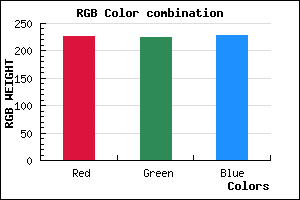 rgb background color #E3E1E5 mixer