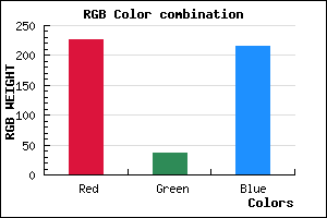 rgb background color #E325D8 mixer