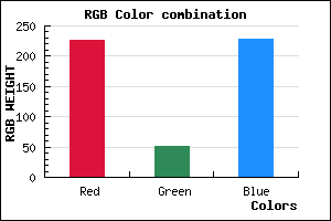 rgb background color #E333E5 mixer