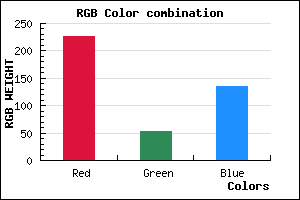 rgb background color #E33587 mixer