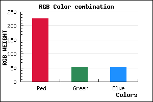 rgb background color #E33535 mixer