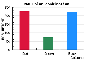 rgb background color #E349DE mixer