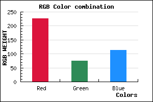 rgb background color #E34A72 mixer