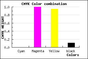 #E4000B color CMYK mixer