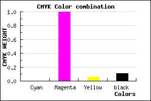 #E400D7 color CMYK mixer