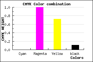 #E40040 color CMYK mixer