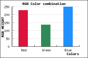 rgb background color #E489FA mixer