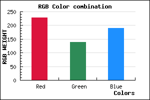 rgb background color #E48ABD mixer
