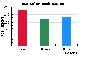 rgb background color #E4A7BB mixer