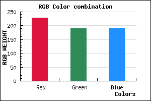 rgb background color #E4BEBE mixer