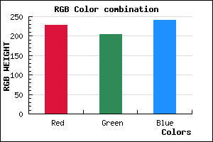 rgb background color #E4CCF0 mixer