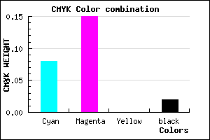 #E4D3F9 color CMYK mixer