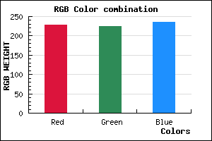 rgb background color #E4E0EC mixer