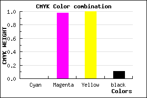 #E40500 color CMYK mixer