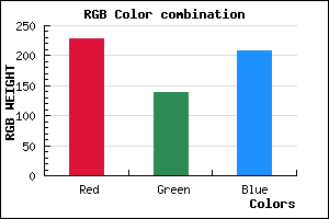 rgb background color #E58BD0 mixer
