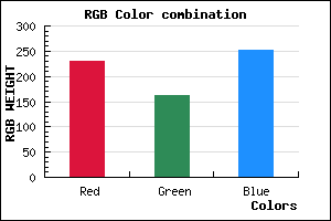 rgb background color #E5A2FC mixer