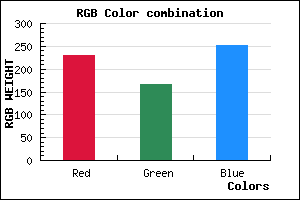 rgb background color #E5A7FB mixer