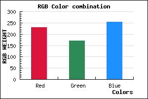 rgb background color #E5ABFF mixer