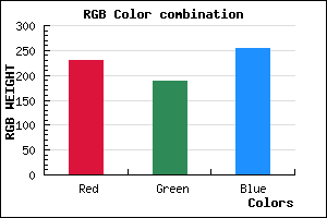 rgb background color #E5BCFF mixer