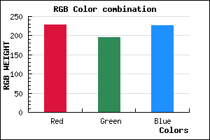 rgb background color #E5C3E3 mixer