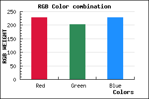 rgb background color #E5CBE4 mixer