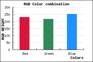 rgb background color #E5D9FB mixer