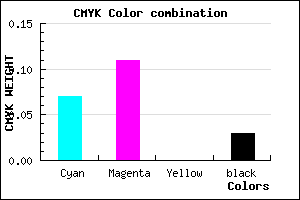 #E5DDF7 color CMYK mixer
