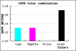 #E5E5ED color CMYK mixer