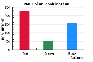 rgb background color #E5339C mixer