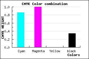 #1700A8 color CMYK mixer