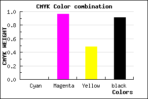 #17010C color CMYK mixer