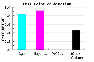#170B8C color CMYK mixer