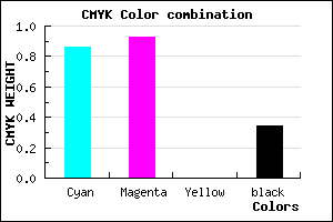 #170BA9 color CMYK mixer