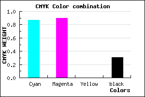 #1712B0 color CMYK mixer