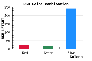 rgb background color #1712F0 mixer