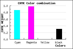 #1704B0 color CMYK mixer