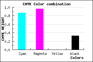 #1707AB color CMYK mixer