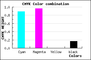 #1709D3 color CMYK mixer