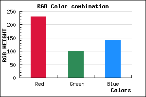 rgb background color #E6648C mixer