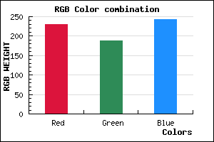 rgb background color #E6BCF2 mixer