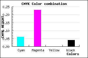 #E6BCF4 color CMYK mixer
