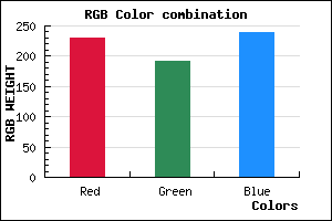 rgb background color #E6BFEF mixer