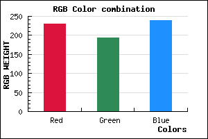 rgb background color #E6C1EF mixer