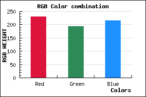 rgb background color #E6C2D8 mixer