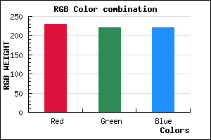 rgb background color #E6DCDC mixer