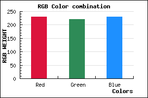 rgb background color #E6DCE6 mixer