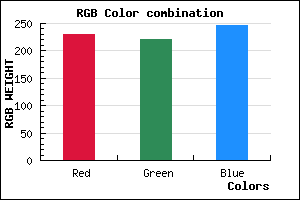 rgb background color #E6DCF6 mixer