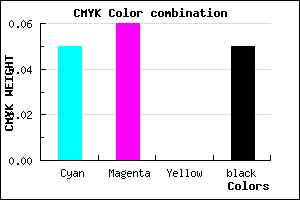 #E6E5F3 color CMYK mixer