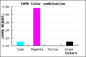 #E77EF2 color CMYK mixer